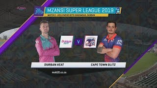 MSL 2019, Match 9: Durban Heat vs Cape Town Blitz, Highlights