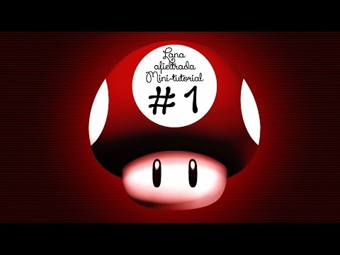 Hongo de Mario Bros mini-tutorial Lana afieltrada - Needle felted -