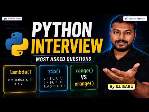 Top Python Interview Questions Lambda Zip And Range Vs Xrange