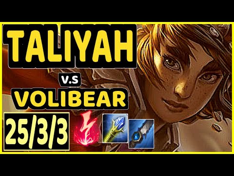 KIREI (TALIYAH) vs VOLIBEAR - 25/3/3 KDA JUNGLE CHALLENGER GAMEPLAY - EUW