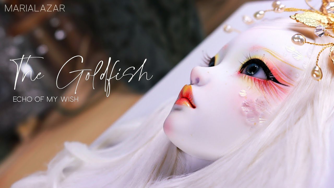 Creating a 'Goldfish Spirit' / Relaxing Art Process / BJD Art OOAK