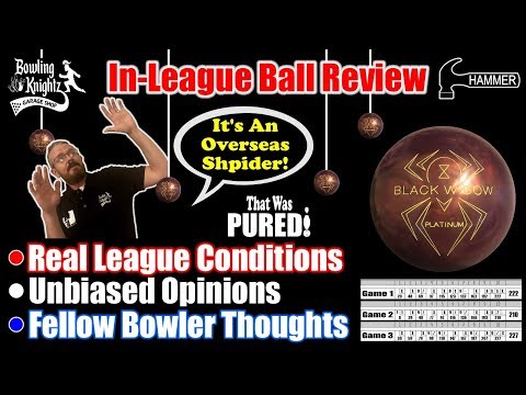 In-League Ball Review - HAMMER BLACK WIDOW PLATINUM COPPER - An Overseas Shpider??