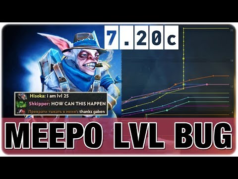 New Patch 7.20c Meepo Level Bug - Lvl 10 to 25 Meepo is Broken