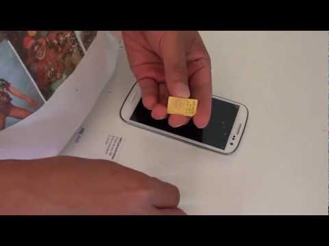 Insert Micro SIM Card into Samsung Galaxy S3