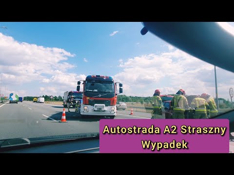 Straszny Wypadek na autostradzie A2. Korek na 10 km
