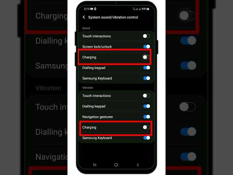 How to Enable Charging Sound and Vibration in Samsung #shorts