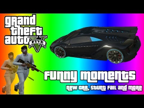 GTA 5 Funny Moments - Amazing New Car, Stunt Fail, Explosions, and More!