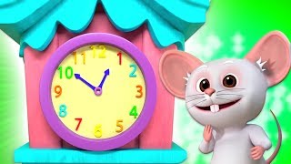 Hickory Dickory Dock | Kindergarten Nursery Rhyme Songs for Children | Cartoons by Little Treehouse
