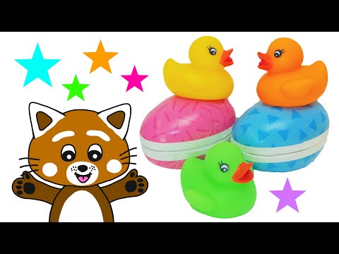 Pukkins påsk - Ankorna får påskägg - Lek och lär dig färger - Lek med oss Pukkins