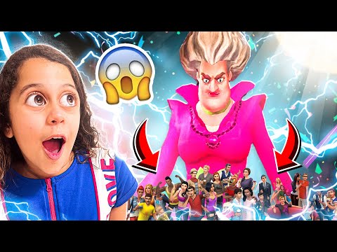 A PROFESSORA FICOU GIGANTE !!! - Scary Teacher - Chapter 7 - Round 1