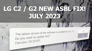 NEW Firmware 03.33.65 For LG C2 G2 OLED TVs FIXES ASBL Bug