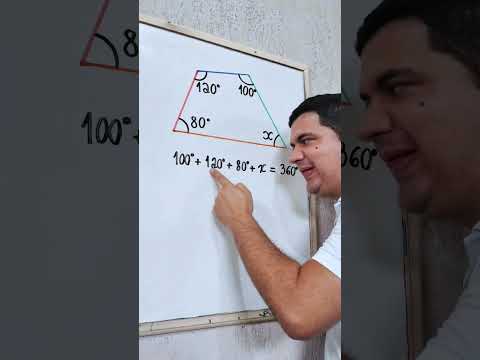 Ângulo de um Quadrilátero: Aprenda com o Mr Bean da Matemática #shorts #fyp