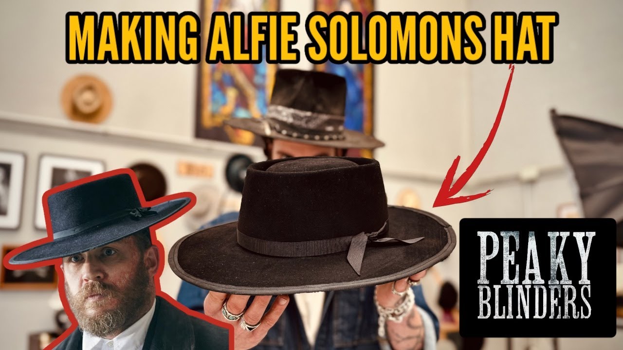 MAKING ALFIE SOLOMONS HAT, PEAKY BLINDERS - Full process, long ASMR