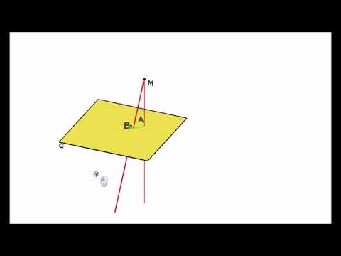 GEOME.RADU - DREAPTA PERPENDICULARĂ PE PLAN si DISTANȚA DE LA UN PUNCT LA UN PLAN [2]