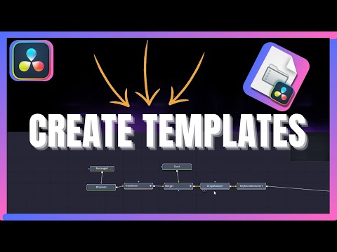 EXPORT Fusion comps and save TEMPLATES with DAVINCI RESOLVE! THIS IS HOW!
