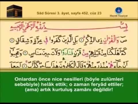 38 Sâd Sûresi –Takipli ve Mealli   İshak Danış