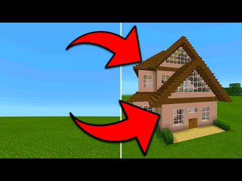 How To Spawn Houses in Minecraft Pocket Edition (Instant Structures Mod)