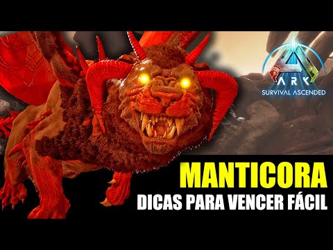 BOSS MANTICORA ALPHA - GUIDE TO EASILY BEATING - MANY TIPS - ARK ASCENDED