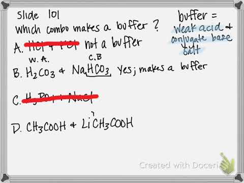 Identifying Buffer Combinations