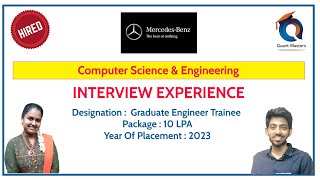 Mercedes-Benz Research India Interview Experience | Designation: Graduate Engineer Trainee