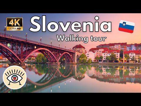 Maribor on Foot [4K] HDR, 👣 Complete Tour of Slovenia's Second City with Subtitles.