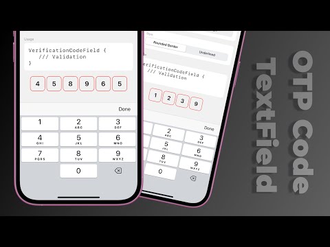 Animated OTP Code TextField | SwiftUI | PhaseAnimator | Custom TextFields thumbnail