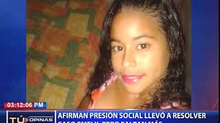 ¿Considera usted que sólo con presión social las autoridades son capaces de esclarecer crímenes?