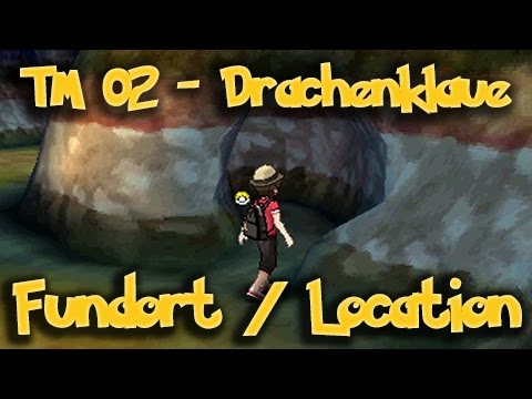 Pokémon Sonne / Mond: TM 02 - Drachenklaue / Dragon Claw - [Fundort / Location]