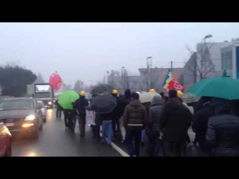 Corteo industriale chimica a Saronno