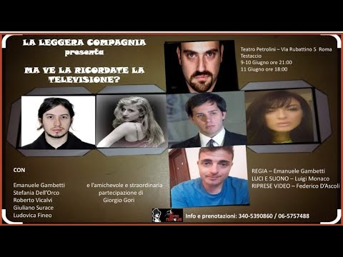Ma ve la ricordate la televisione? - Il Poeta Roberto Robertetti