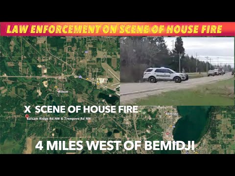 Law Enforcement On Scene Of Early Sunday Morning House Fire Near Bemidji