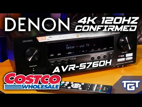 JUST RELEASED at Costco | Denon AVR-S760H Budget 4K 120Hz HDMI 2.1 ATMOS Receiver | TESTED WITH PS5!