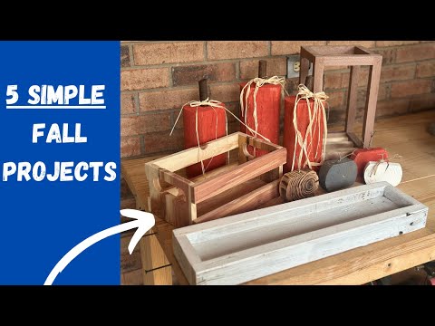 5 Fall Woodworking Ideas!