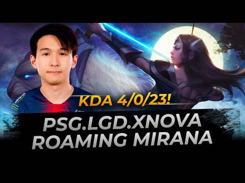 PSG.LGD.xNova Roaming Mirana - Dota 2 Replay Full Gameplay
