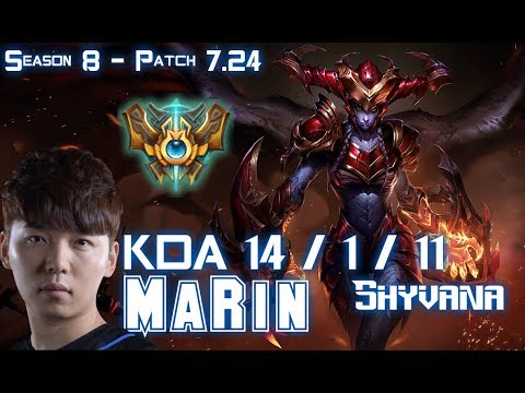 MaRin SHYVANA vs CAMILLE Jungle - Patch 7.24 KR Ranked
