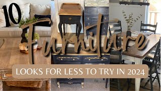 Thrifted Furniture Look for Less DIYs to try in 2024 | High End DIY Furniture Dupe