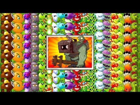 PVZ 2 - RANDOM Team Plants Vs. Brickhead Gargantuar LEVEL 10!