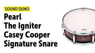 Video thumbnail for Pearl | Casey Cooper | The Igniter Snare | Sound Demo by Drums Bonedo