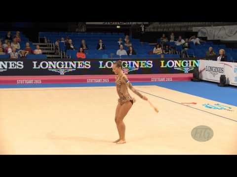 Viktoria BOGDANOVA (EST) 2015 Rhythmic Worlds Stuttgart - Qualifications Clubs