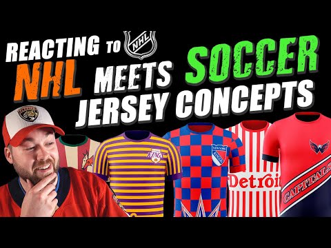 Reacting to NHL Meets Soccer Jersey Concepts!