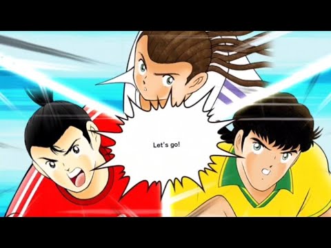(Captain Tsubasa Dream Team) Xiao Junguang Great Dragon Shot Skill with Natureza & Carlos Santana 4K