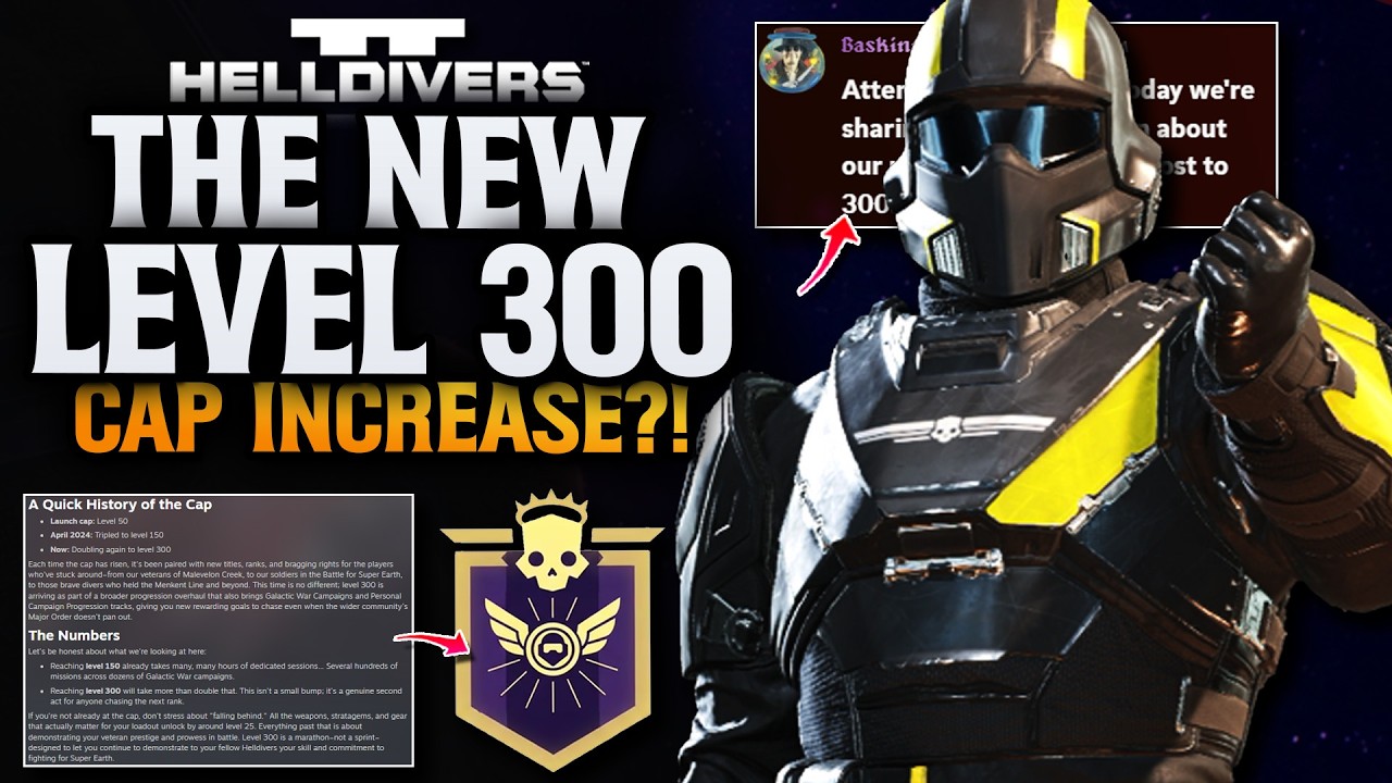 Helldivers 2 NEW Level 300 Cap Increase Update?!