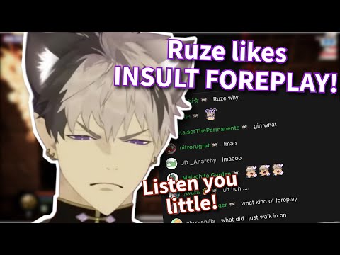 Ruze got RAGEBAITED into revealing he likes INSULT FOREPLAY!【Holostars EN | Crimzon Ruze】