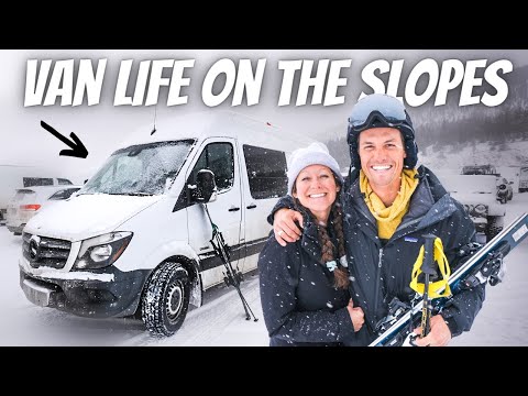 WE SKIED 6 MOUNTAINS IN 6 DAYS LIVING IN OUR VAN! (Colorado van life)
