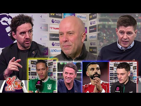 Sunderland vs Liverpool 0-1 Van Dijk Crazy Goal 🔥 Salah on fire🔥| Slot & Steven Gerrard reaction