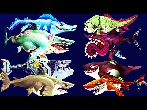 Hungry Shark World - All 8 Special Sharks Unlocked