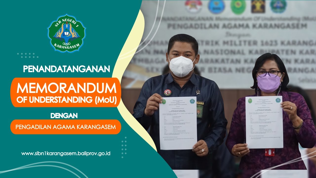 SLB Negeri 1 Karangasem Tandatangani MoU dengan Pengadilan Agama Kabupaten Karangasem