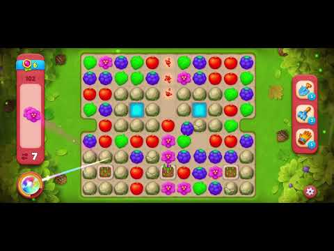 Gardenscapes - level 102 hard level, no boosters!