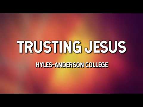 Trusting Jesus...that is all.