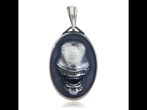 Pandant Argint 925 Xenomorph Alien - Design Unic și Misterios